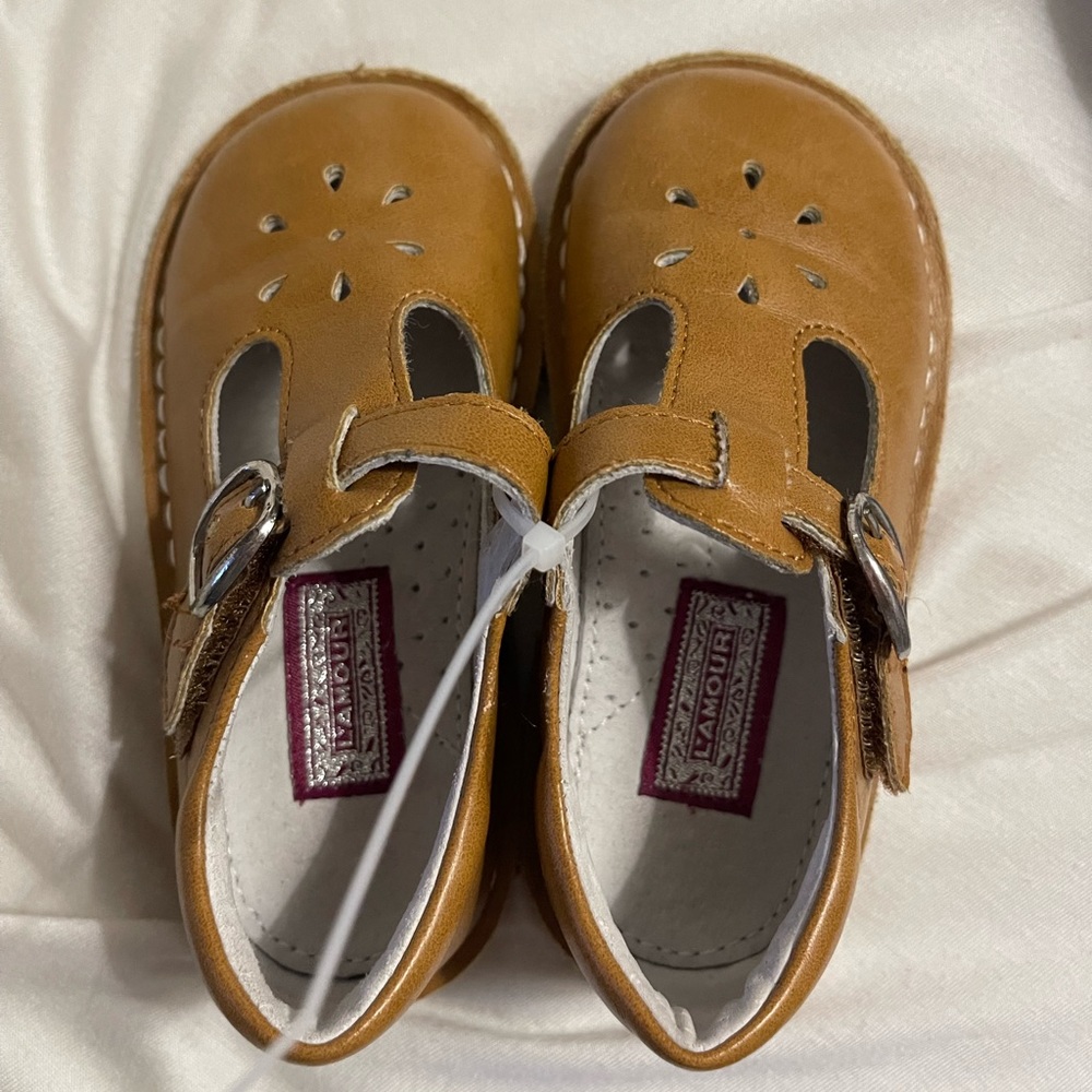 L’Amour Mustard Mary Jane Shoes